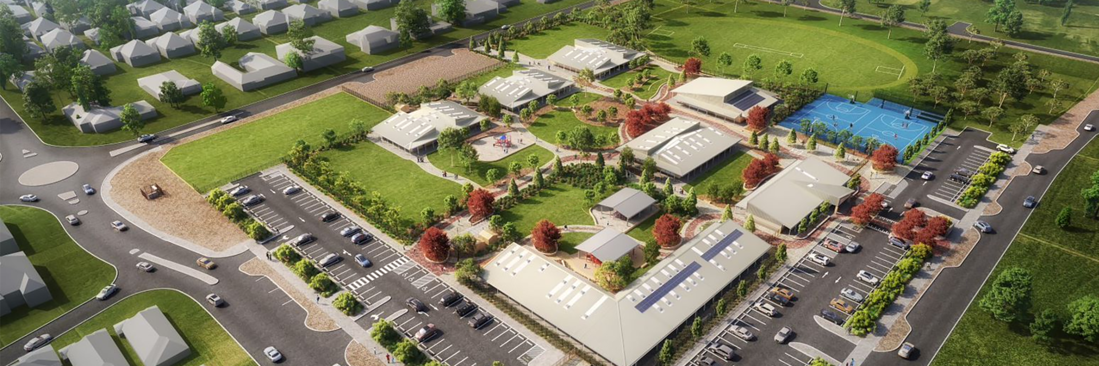Henley Brook Primary School aerial Render